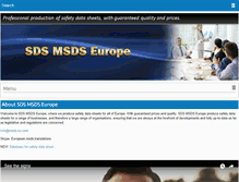 Tablet Screenshot of msds-eu.com